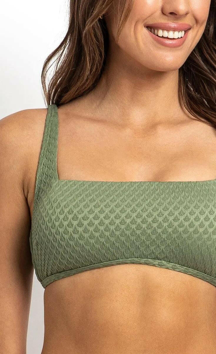Sunseeker Marlow Square Neck Bralette Sage.