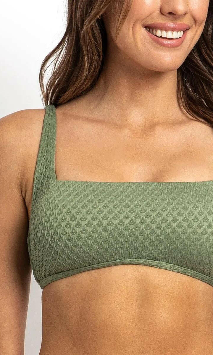 Sunseeker Marlow Square Neck Bralette Sage.
