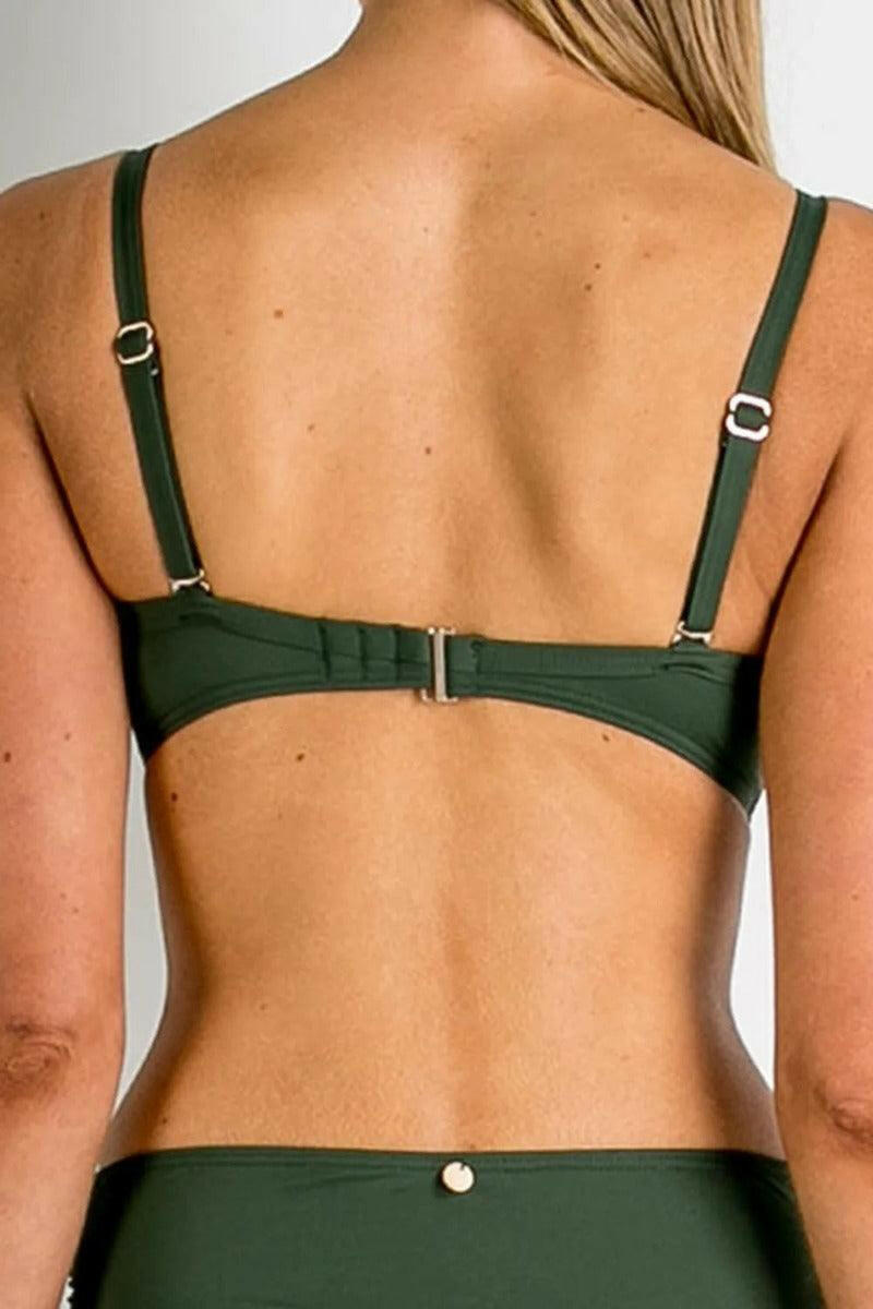 Sunseeker SS12086 Basix Twist Front Bralette Forest.