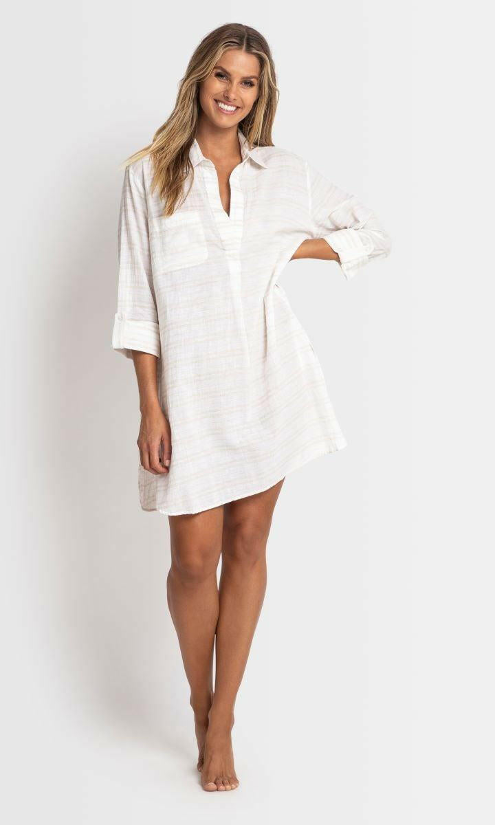 Sunseeker Nara Painters Shirt - White.