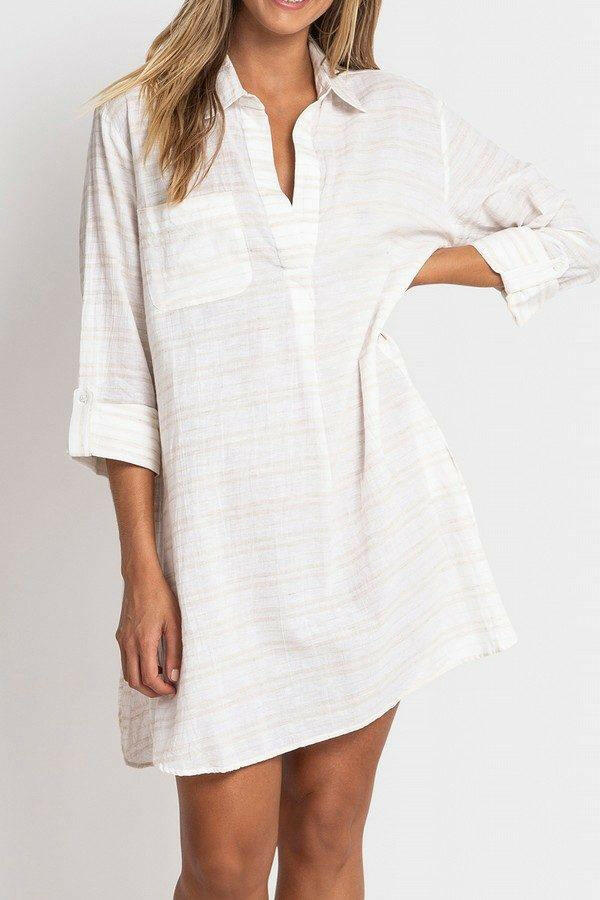 Sunseeker Nara Painters Shirt - White.