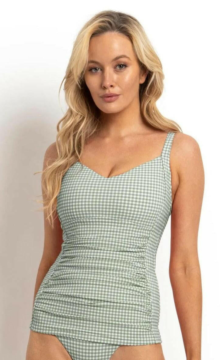 Sunseeker Gidget DD/E U/Wire Singlet Tankini Sage.