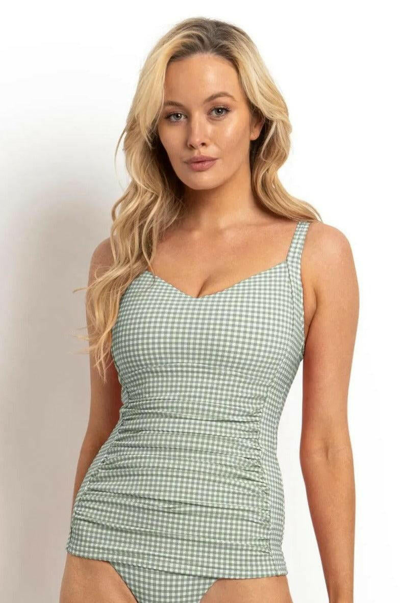 Sunseeker Gidget DD/E U/Wire Singlet Tankini Sage.