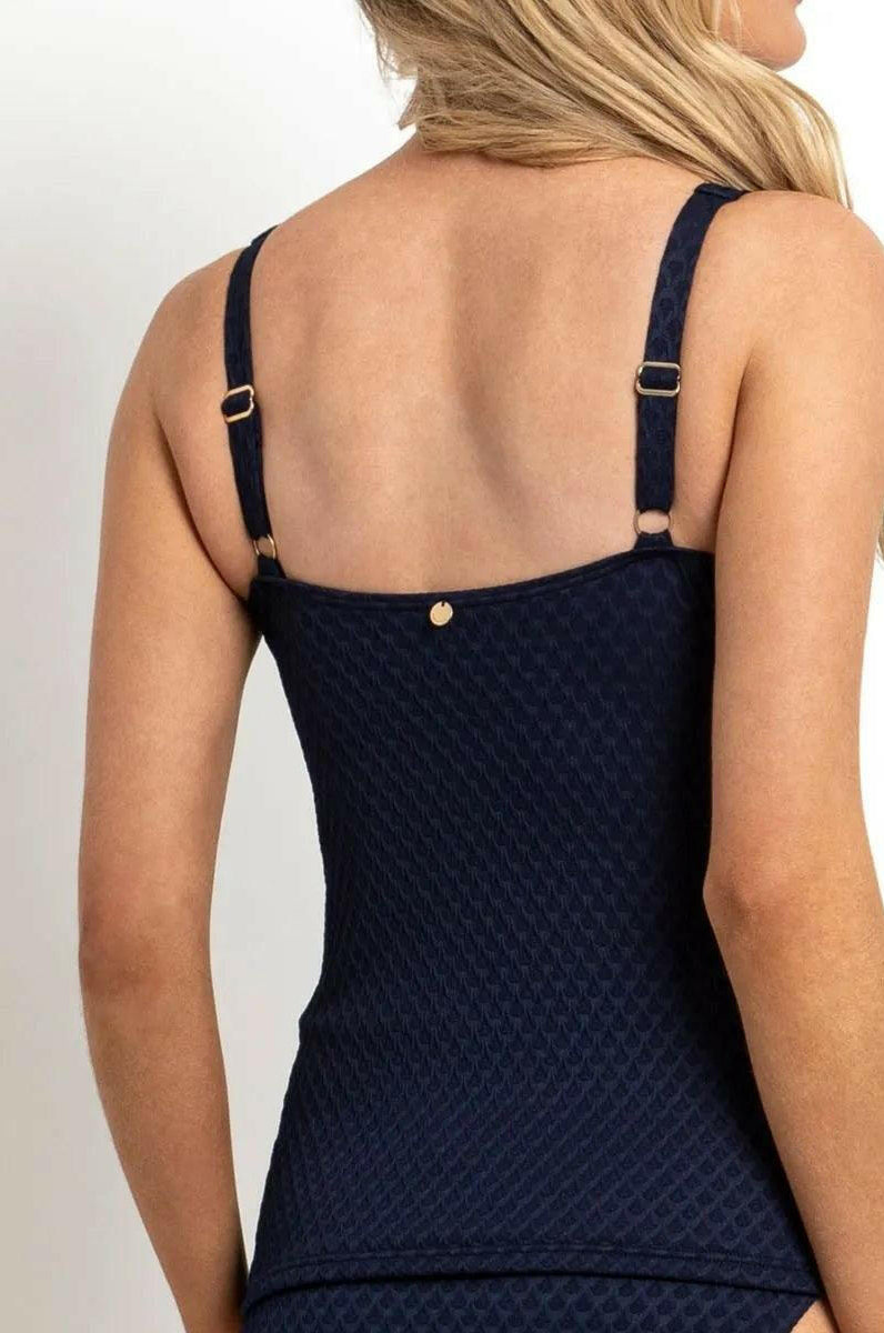 Sunseeker Marlow E/F Frill Minimiser Singlet Tankini Ink.