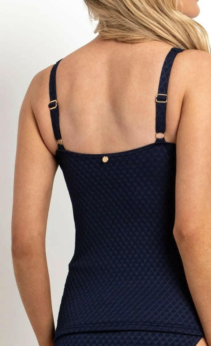 Sunseeker Marlow E/F Frill Minimiser Singlet Tankini Ink.