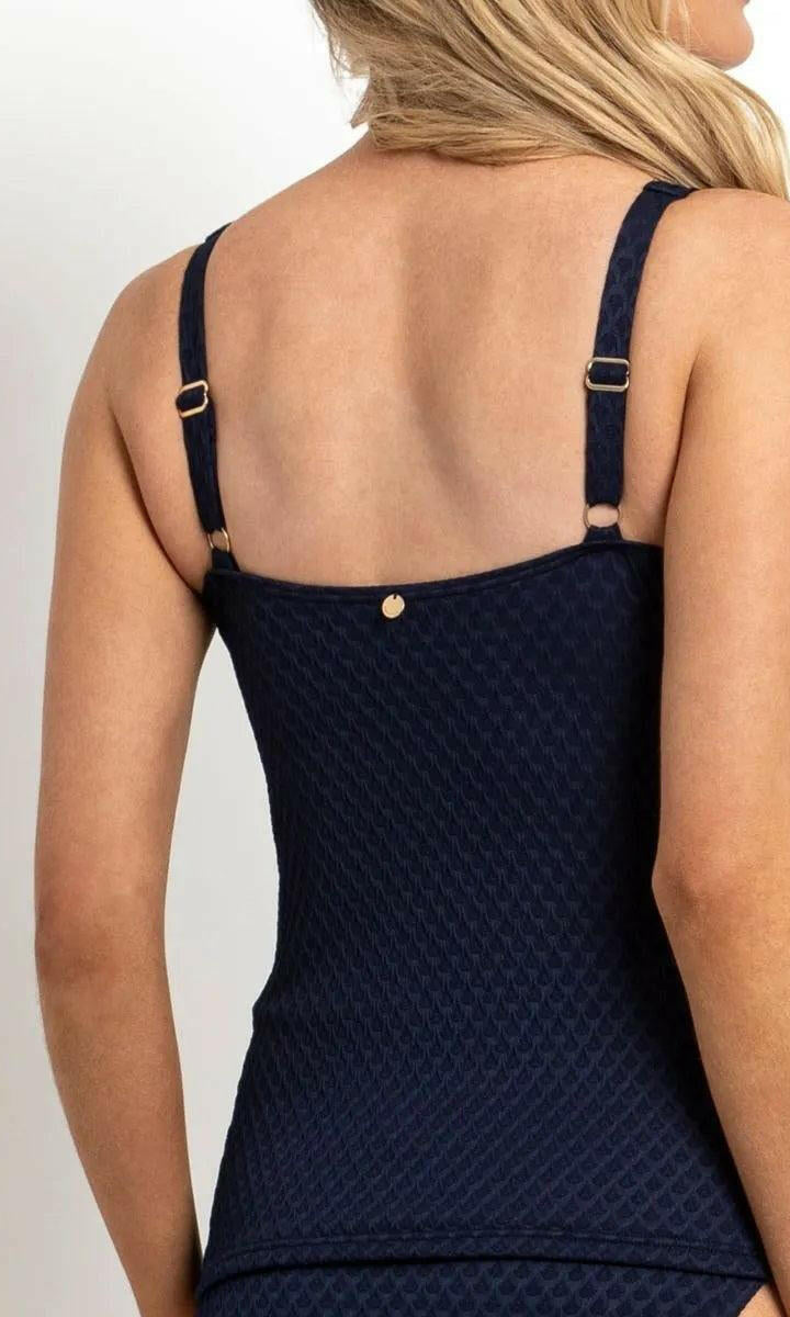 Sunseeker Marlow E/F Frill Minimiser Singlet Tankini Ink.