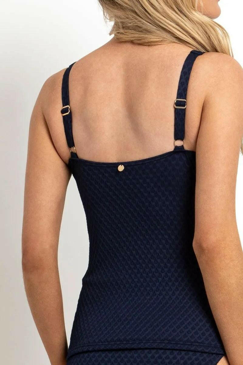 Sunseeker Marlow E/F Frill Minimiser Singlet Tankini Ink.