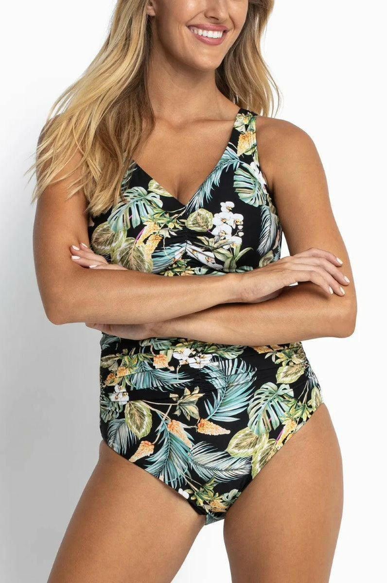 Sunseeker SS51471FG Milla F/G Ruched Underwire One Piece Black.