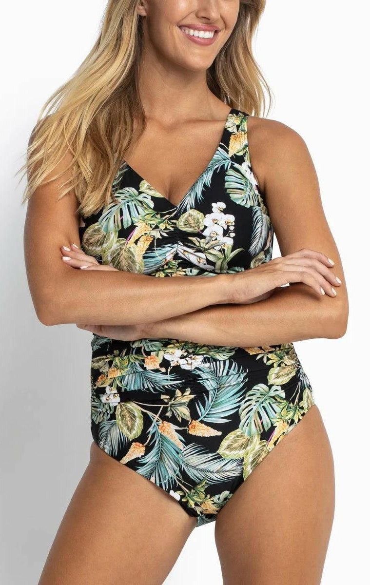 Sunseeker SS51471FG Milla F/G Ruched Underwire One Piece Black.