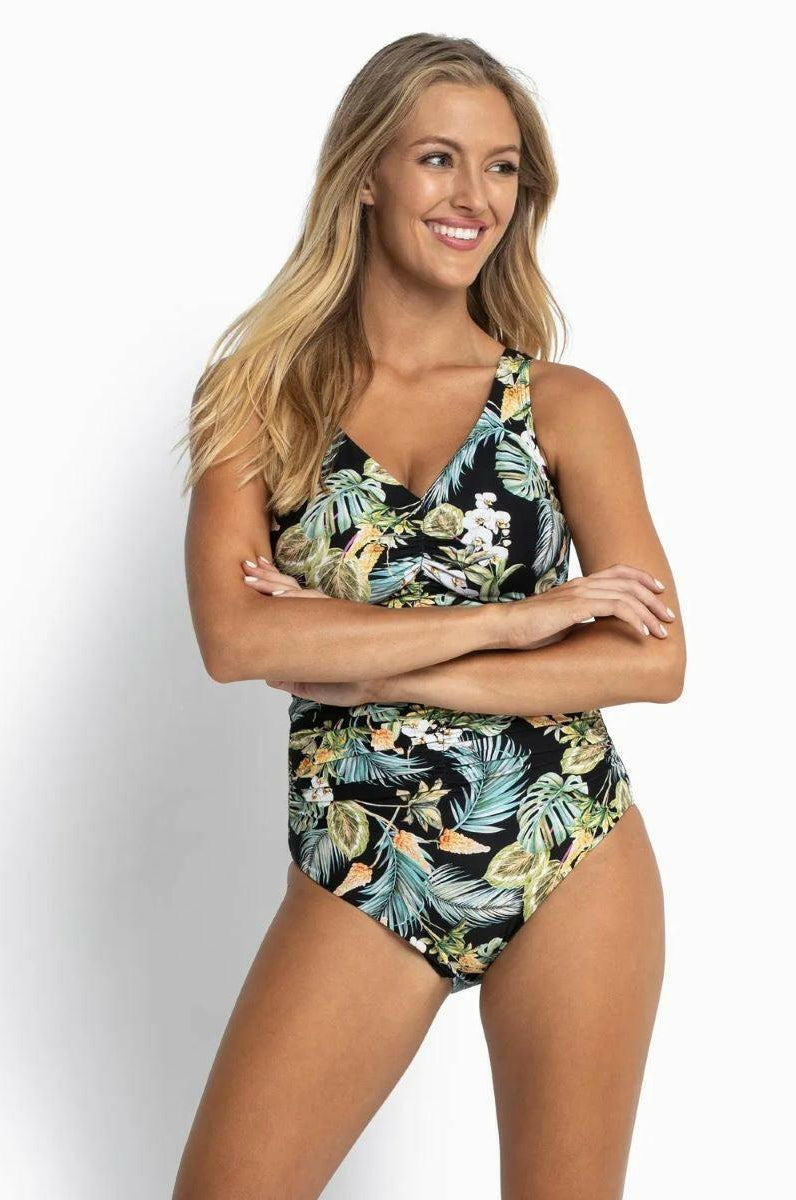 Sunseeker SS51471FG Milla F/G Ruched Underwire One Piece Black.