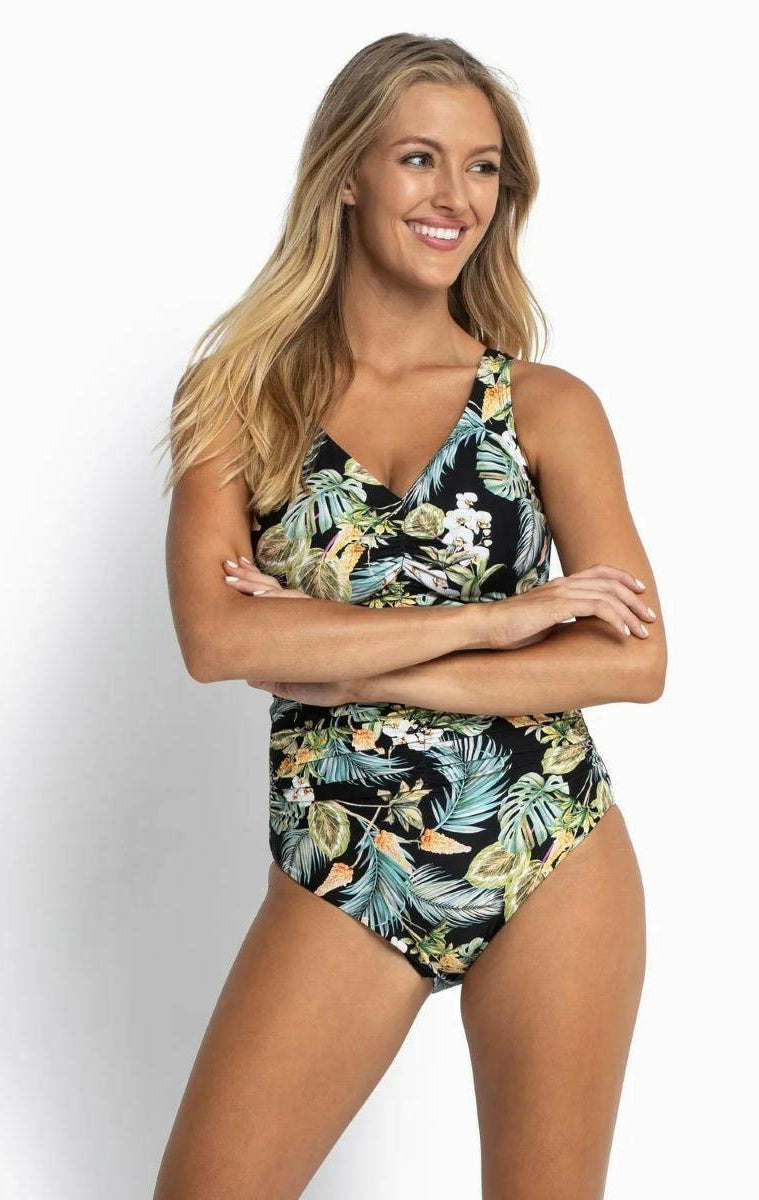 Sunseeker SS51471FG Milla F/G Ruched Underwire One Piece Black.