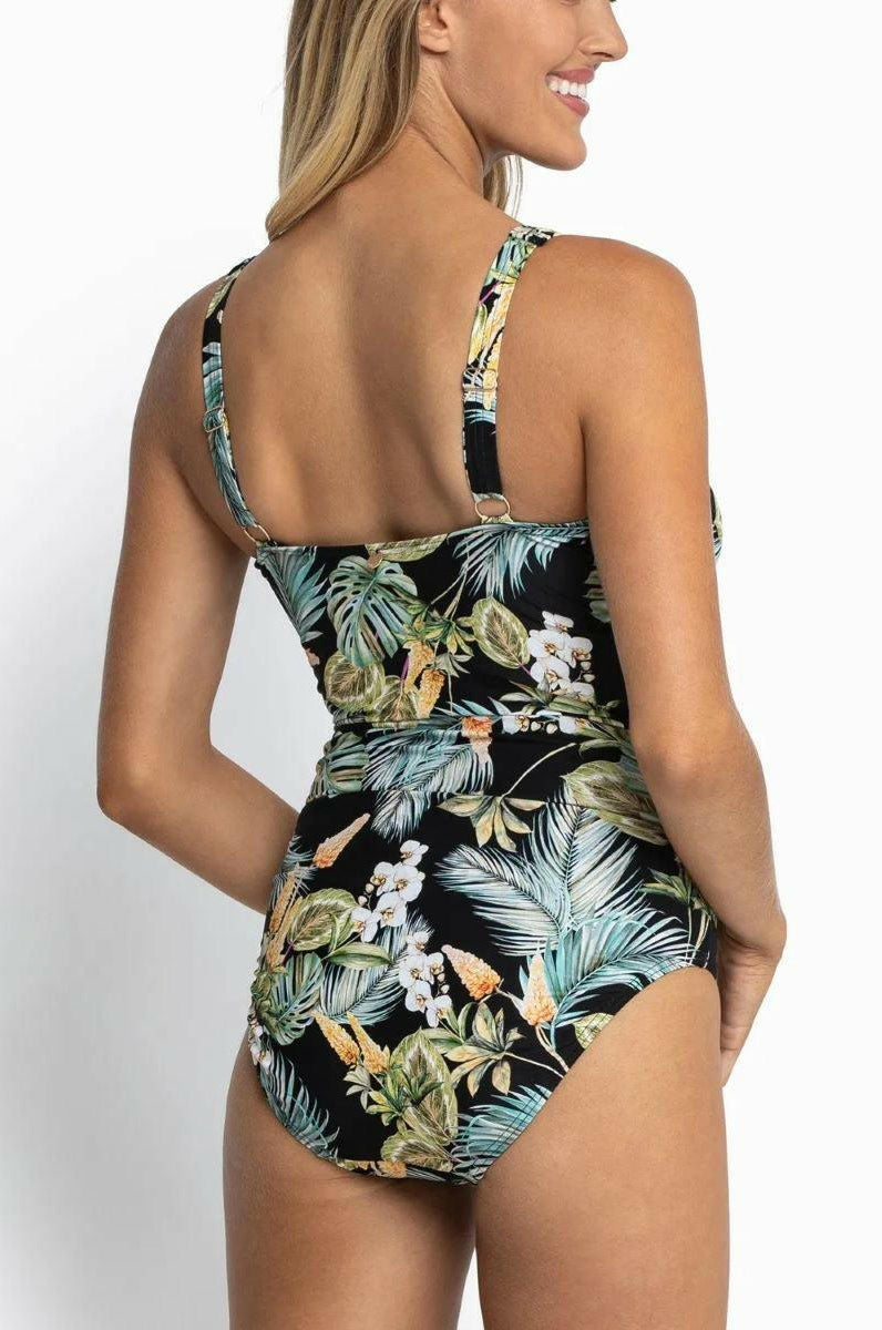 Sunseeker SS51471FG Milla F/G Ruched Underwire One Piece Black.