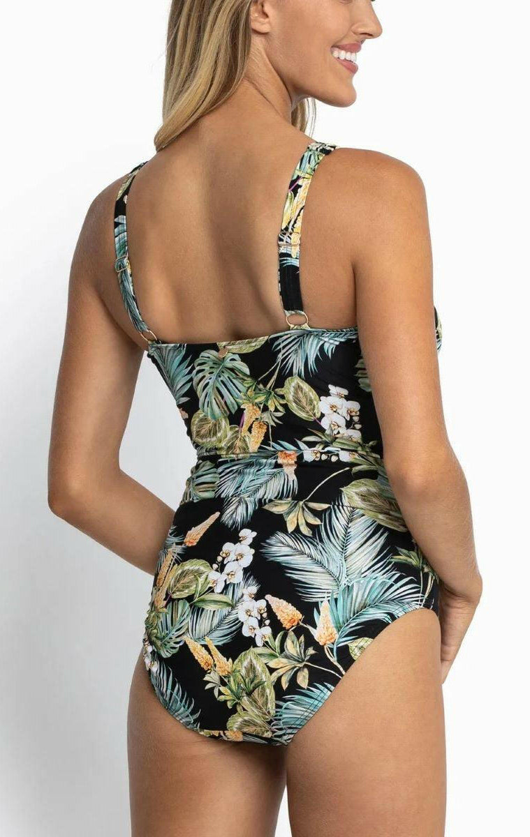 Sunseeker SS51471FG Milla F/G Ruched Underwire One Piece Black.