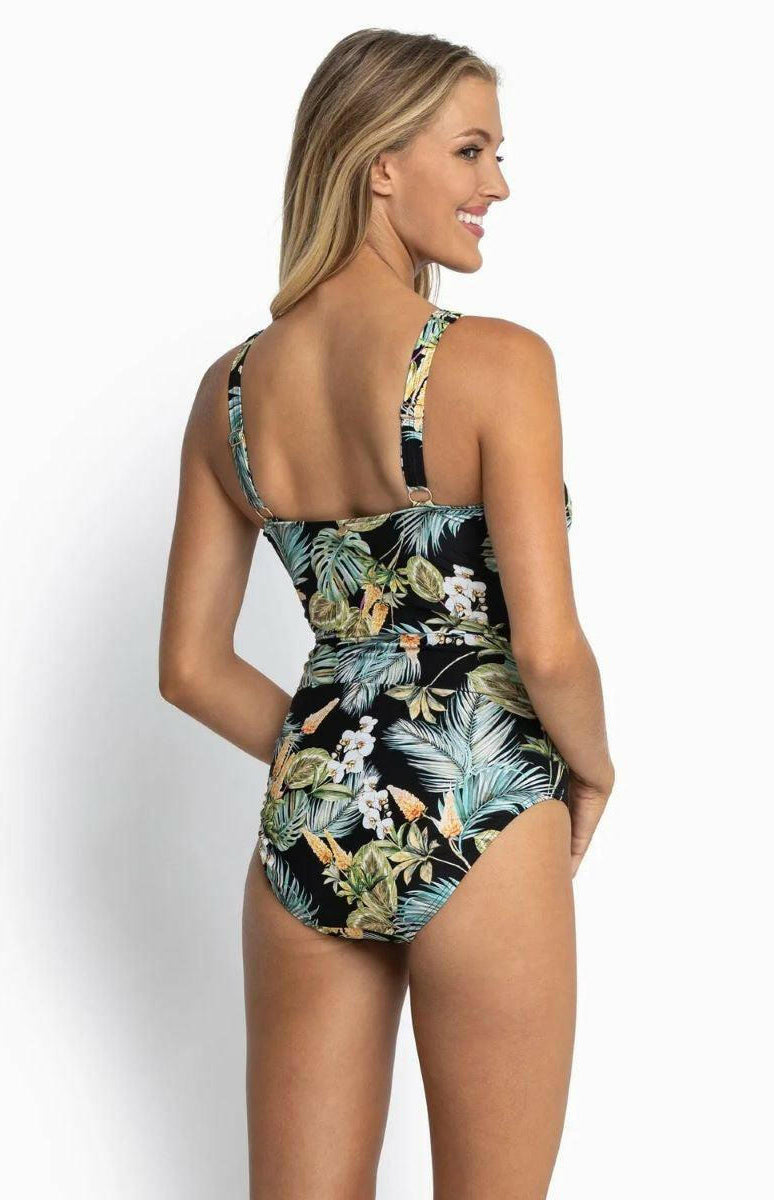 Sunseeker SS51471FG Milla F/G Ruched Underwire One Piece Black.