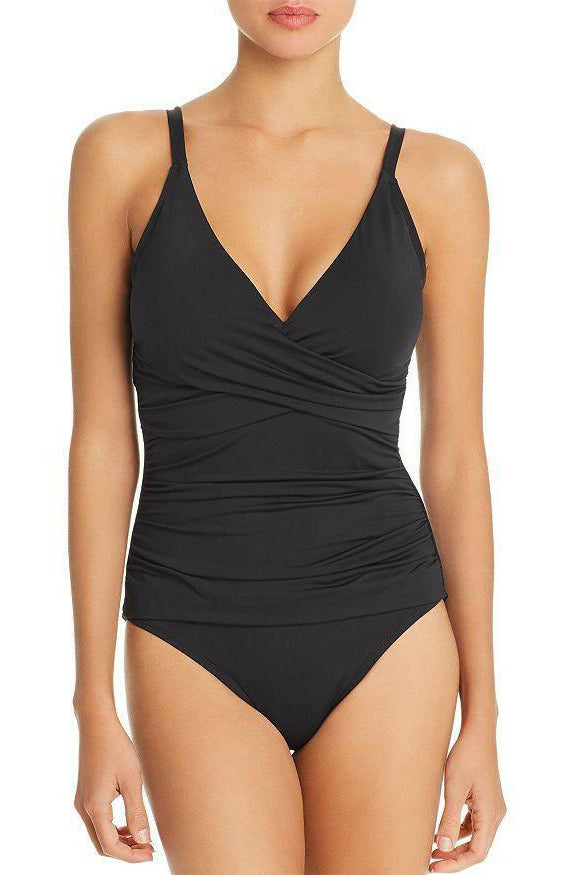 Sunseeker Basix Twist Front One Piece Swimwear.
