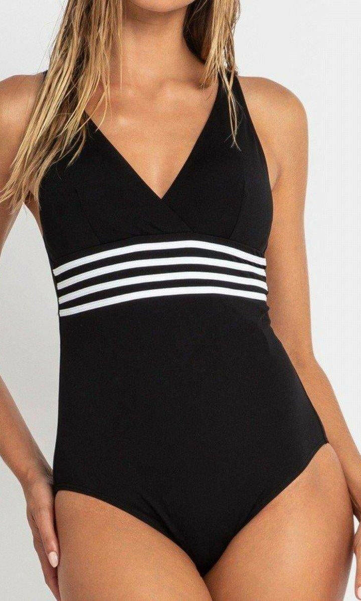 Sunseeker Pool Proof Cross Strap One Piece Black.