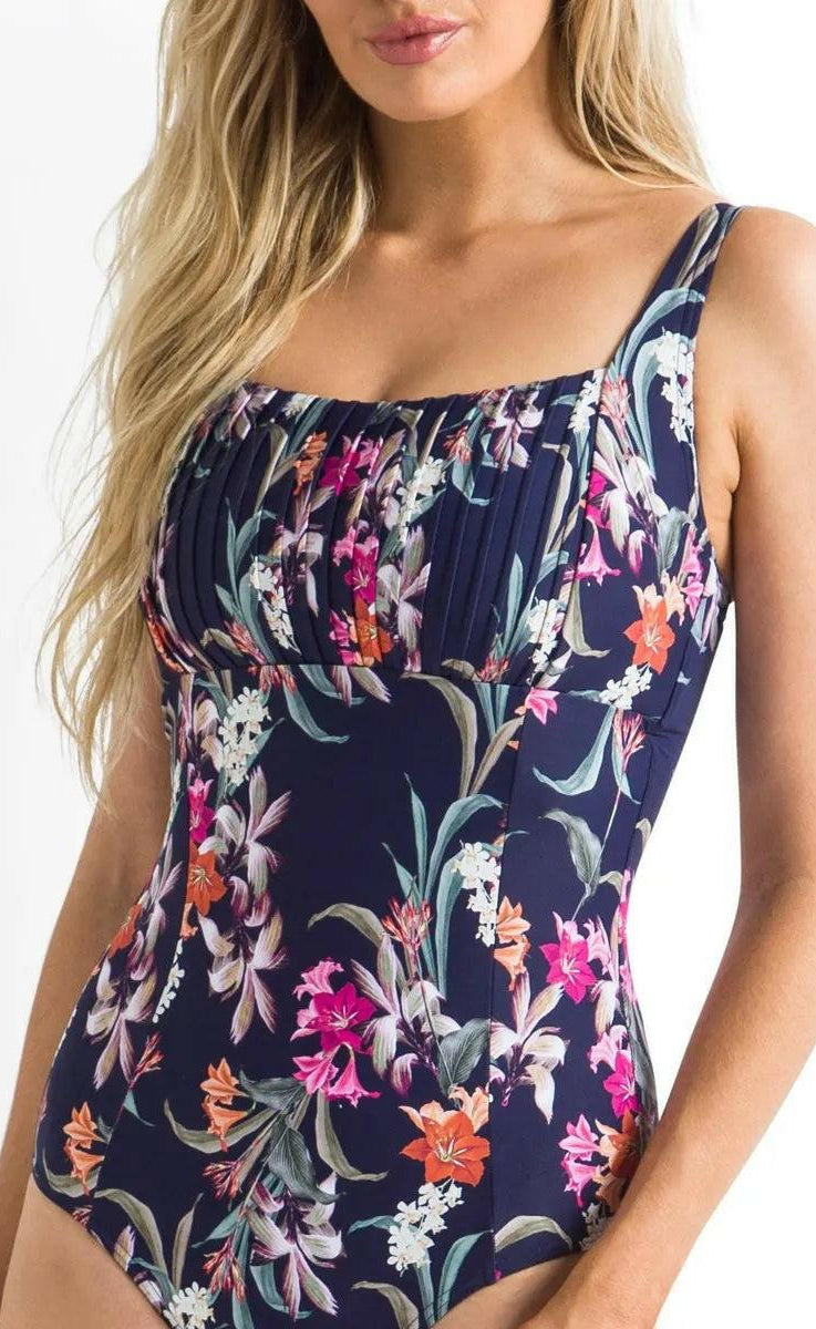 Sunseeker SS51546DDE Calliope DD/E Square Neck Minimiser One Piece Ink.