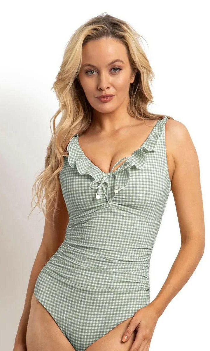 Sunseeker SS51583EF Gidget E/F Frill Minimiser One Piece Sage.