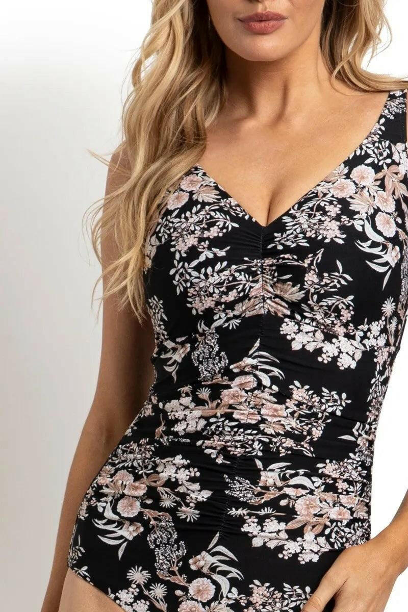 Sunseeker Chelsea F/G Ruched Minimiser One Piece Black.