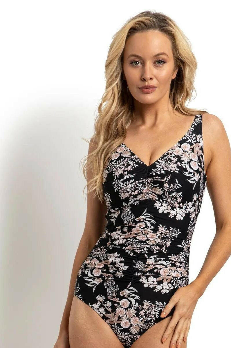 Sunseeker Chelsea F/G Ruched Minimiser One Piece Black.