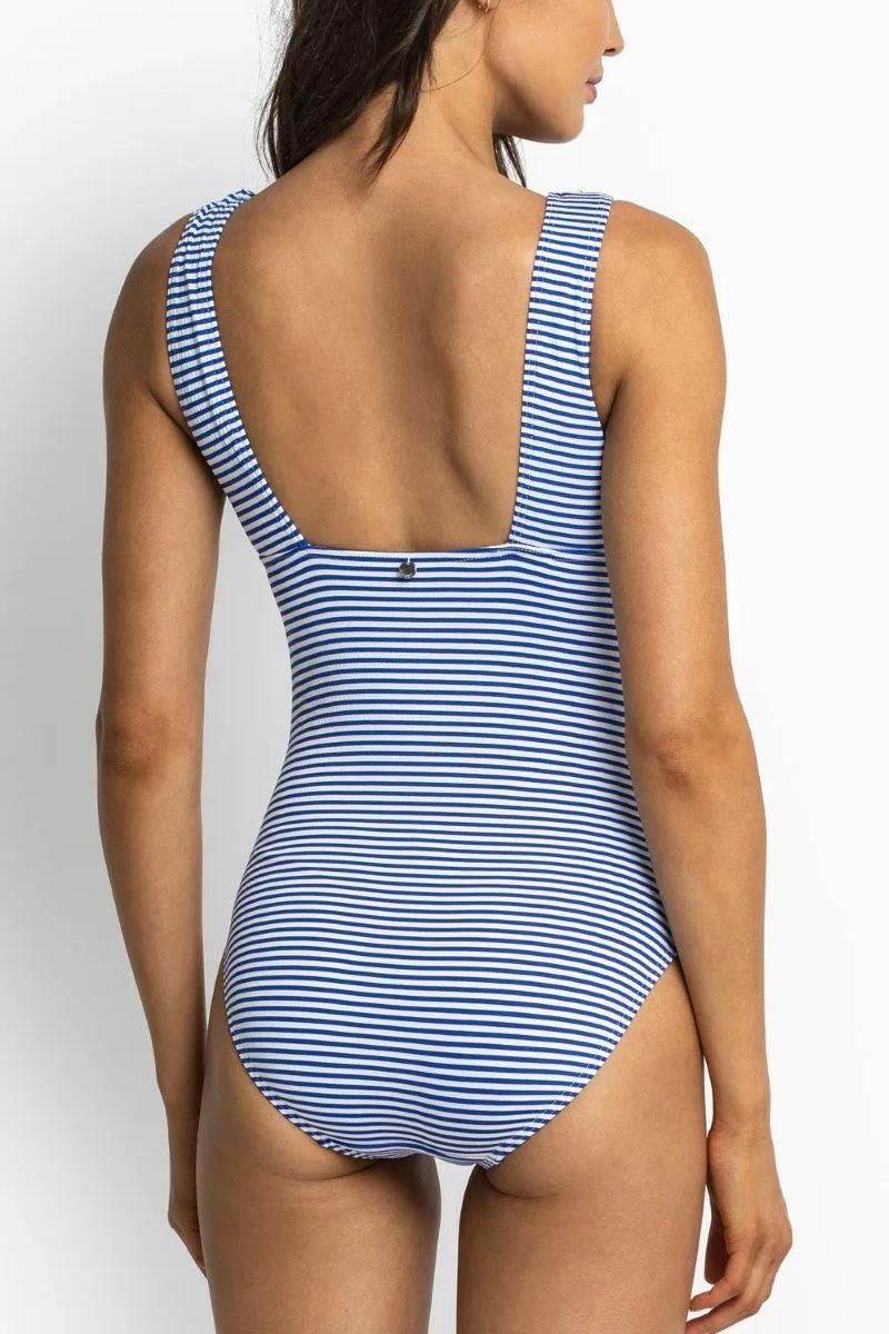 Sunseeker SS51514 Summer Stripe Frill One Piece Blue.