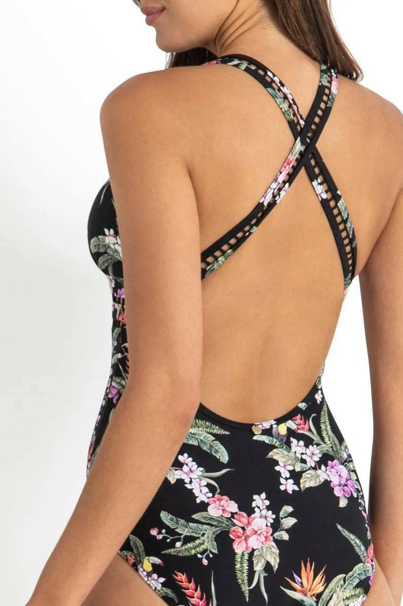 Sunseeker SS51528 Brazil Cross Strap One Piece Black.