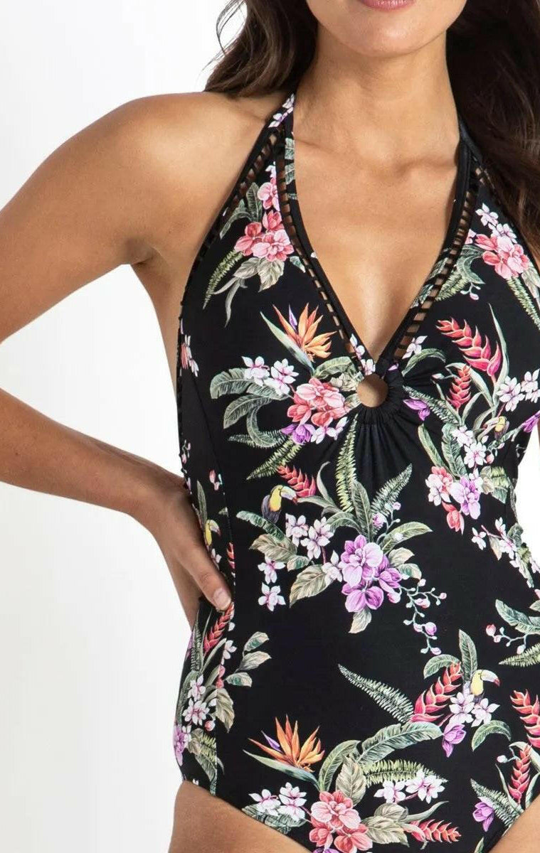 Sunseeker SS51529 Brazil Double Ring One Piece Black.