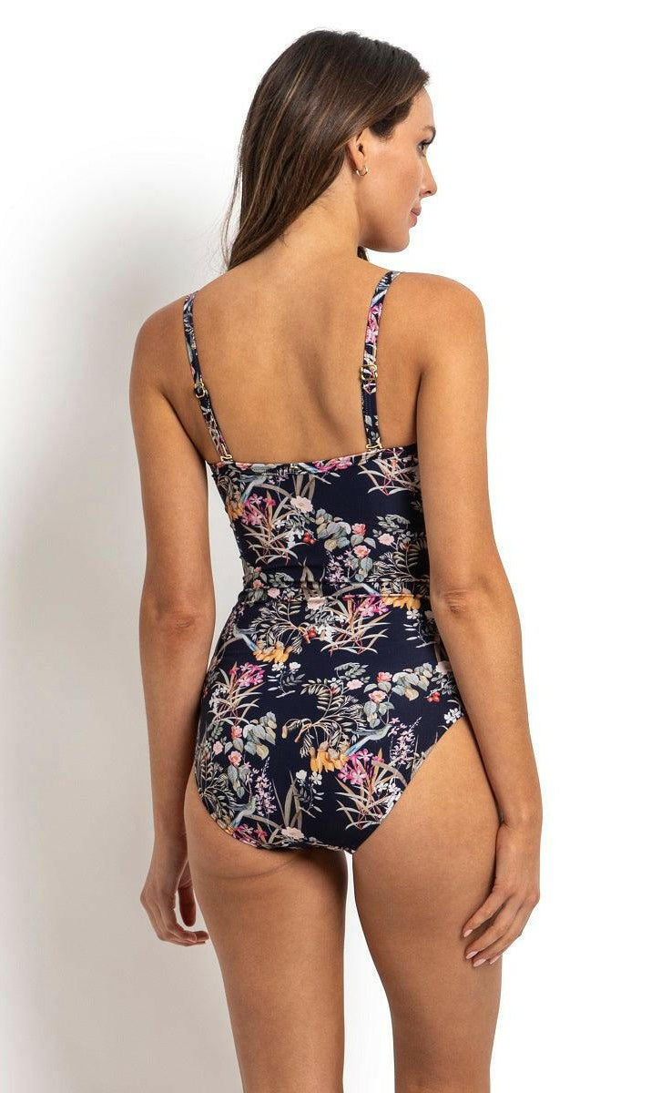 Sunseeker Waterlily Twist Front One Piece Swimwear.