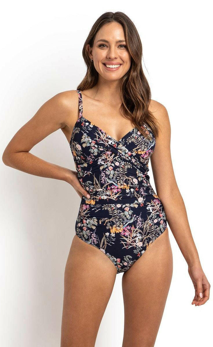 Sunseeker Waterlily Twist Front One Piece Swimwear.