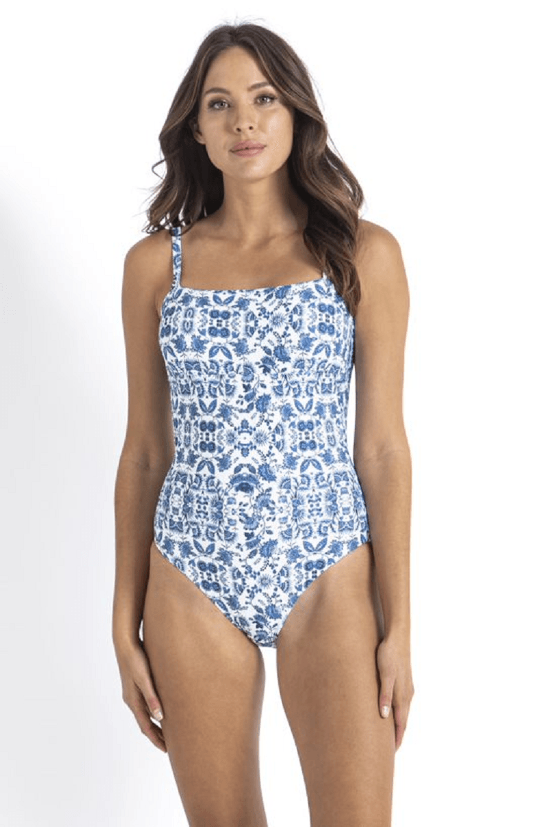 Sunseeker Bluebird Light Square Neck One Piece.