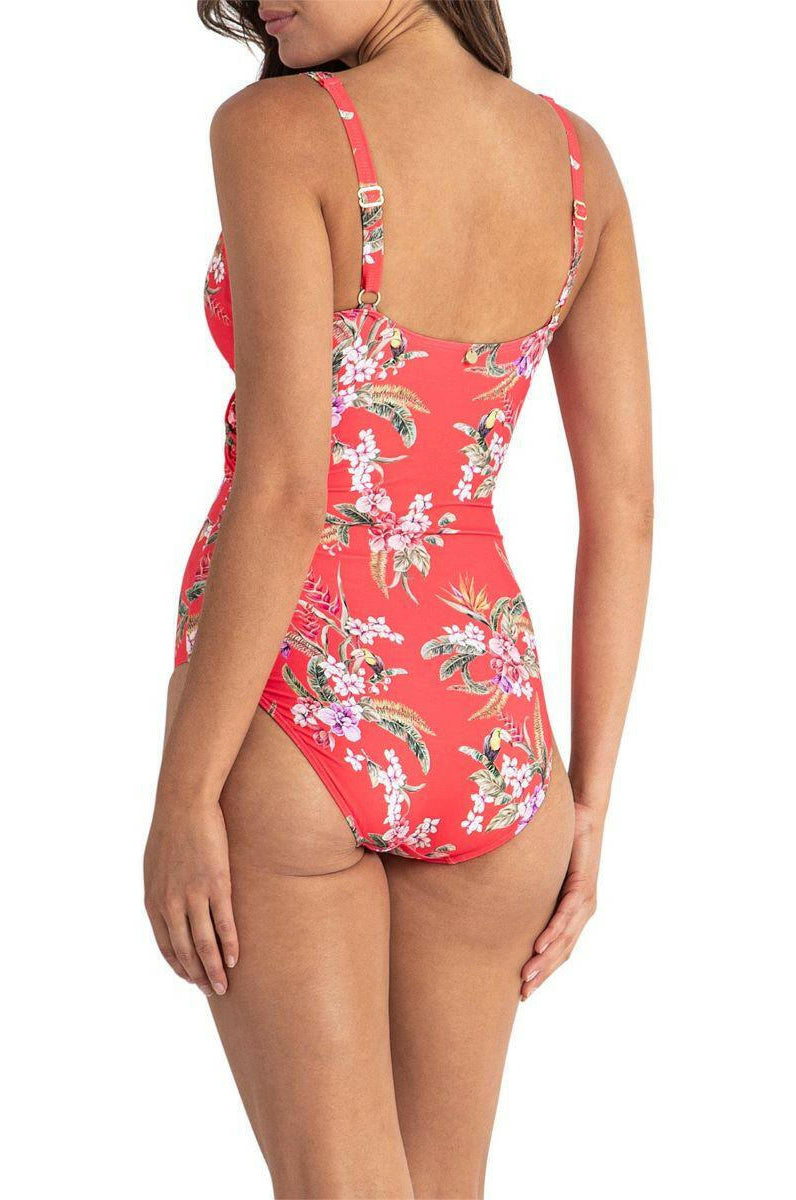 Sunseeker Brazil D Wrap One Piece Coral.