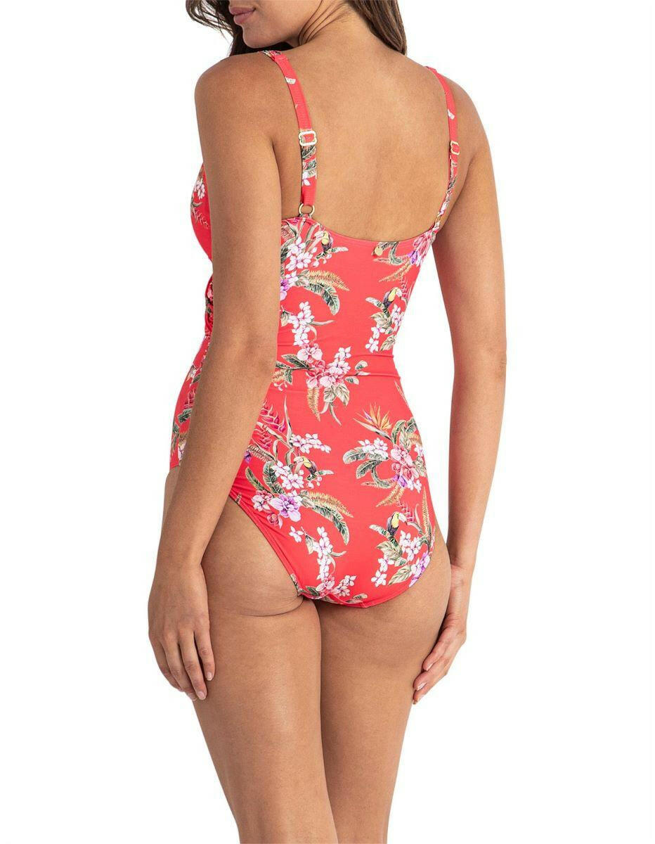 Sunseeker Brazil D Wrap One Piece Coral.