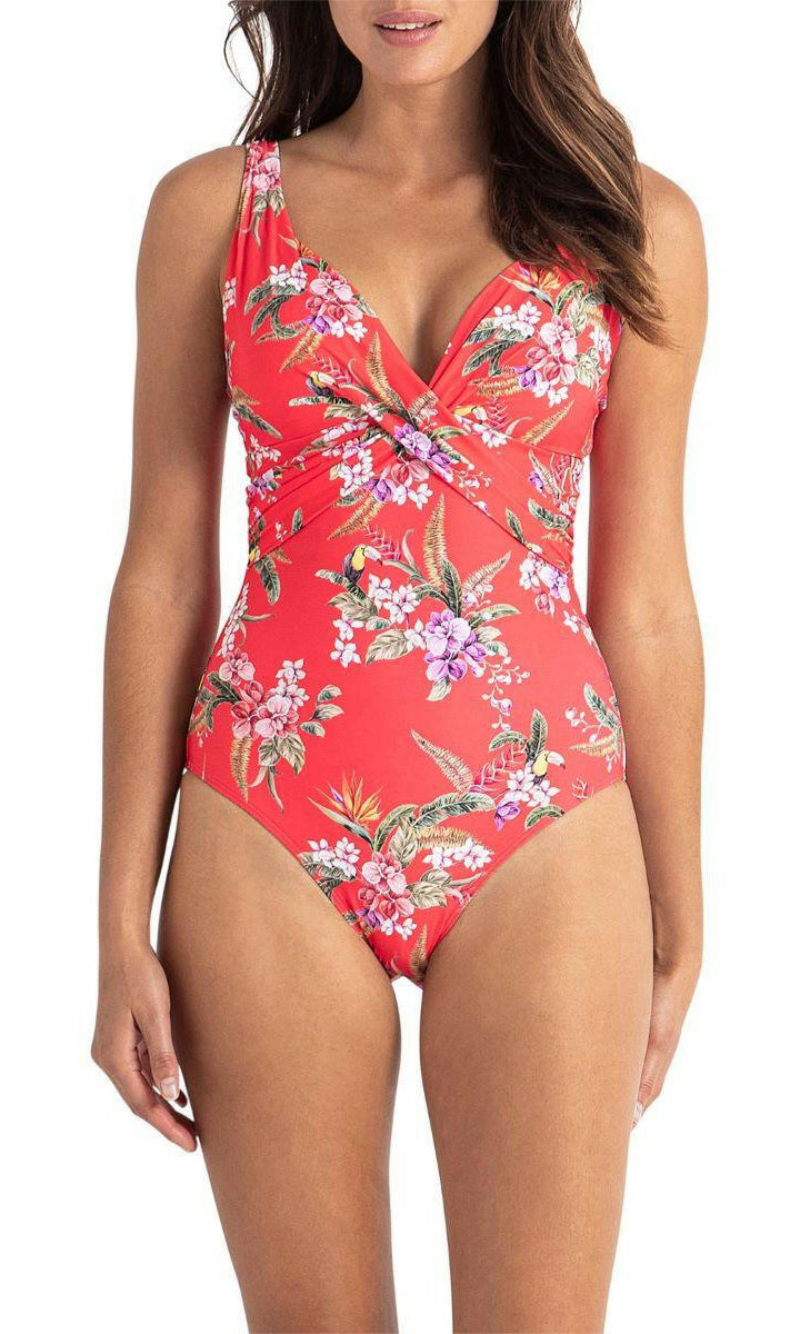 Sunseeker Brazil D Wrap One Piece Coral.