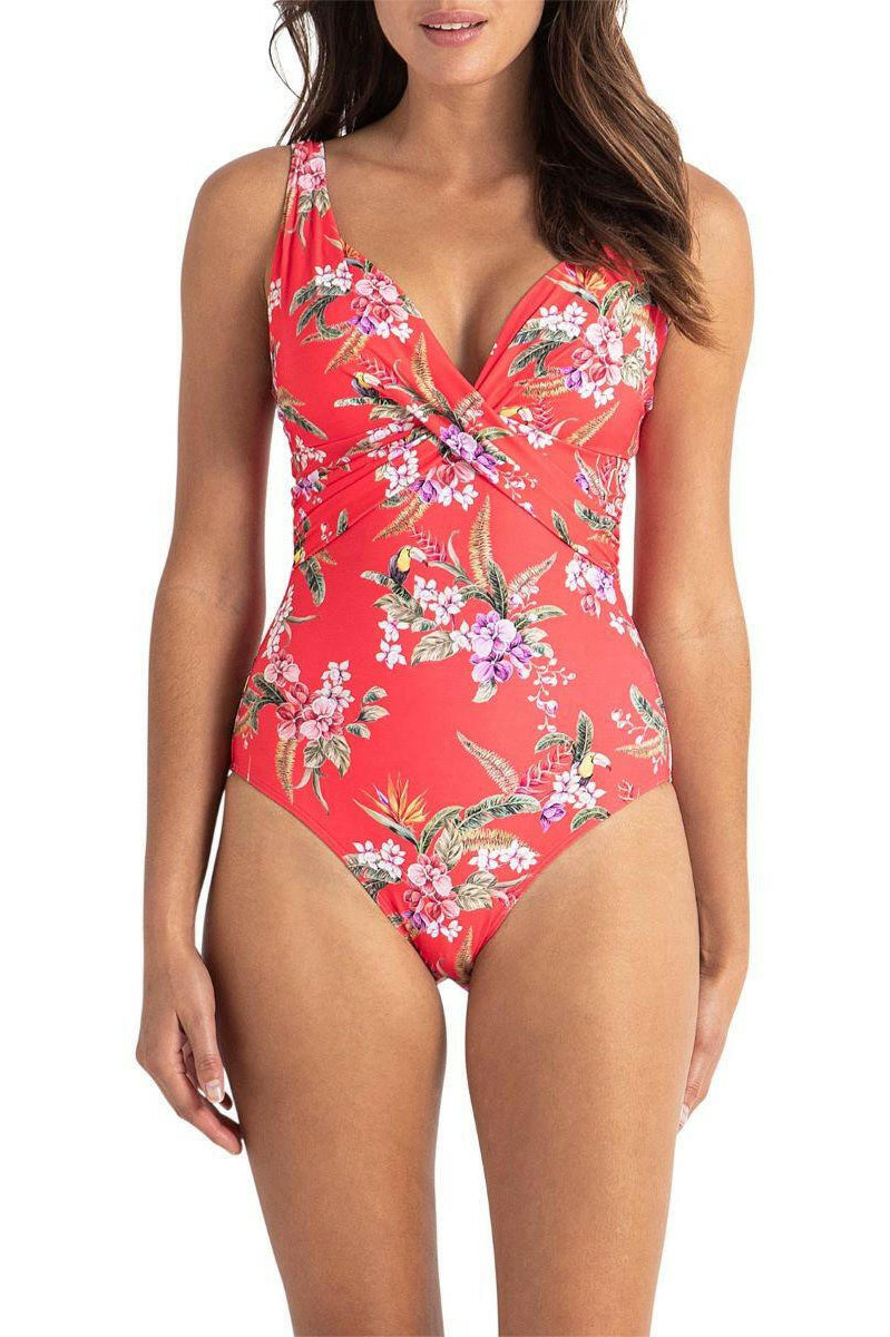 Sunseeker Brazil D Wrap One Piece Coral.