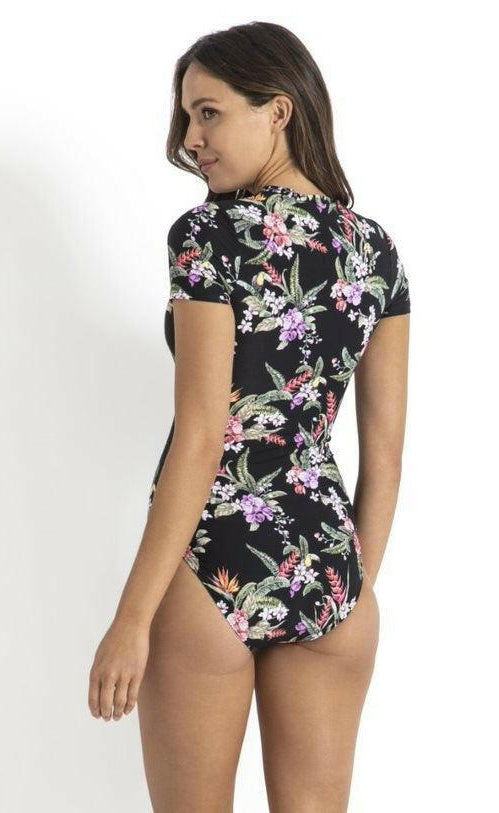 Sunseeker Brazil Surf Suit One Piece Swimwear Black.