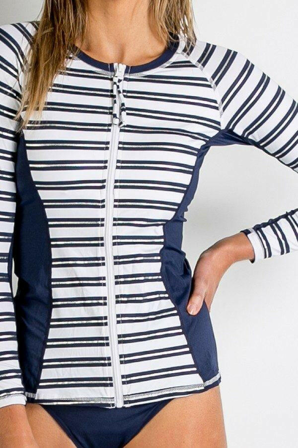 Sunseeker SS91735 Out At Sea Long Sleeve Rashie Ink.