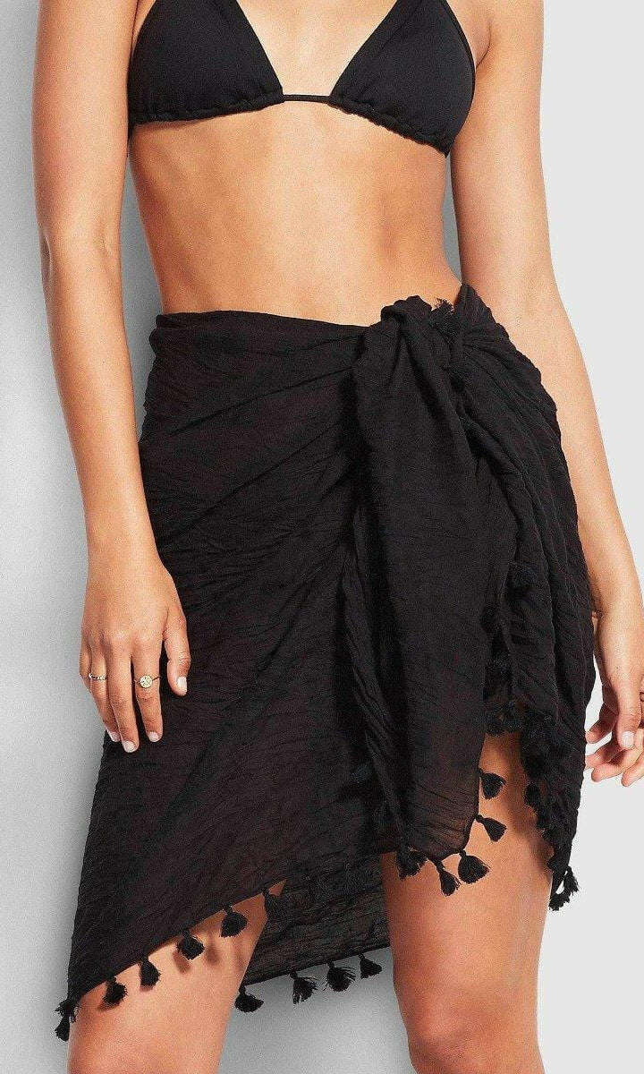 Sunseeker Tassel Wrap Cotton Sarong.