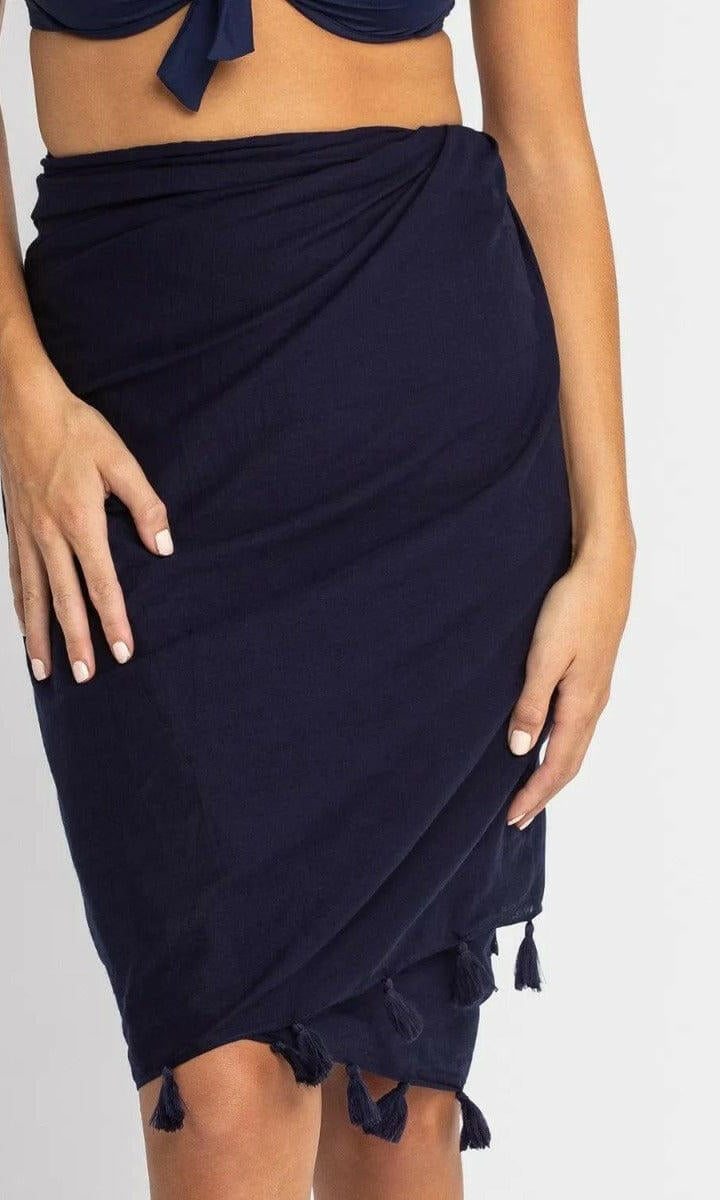 Sunseeker Tassel Wrap Cotton Sarong.