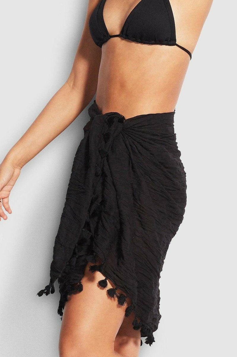 Sunseeker Tassel Wrap Cotton Sarong.