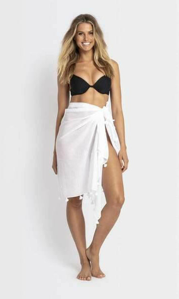 Sunseeker Tassel Wrap Cotton Sarong.