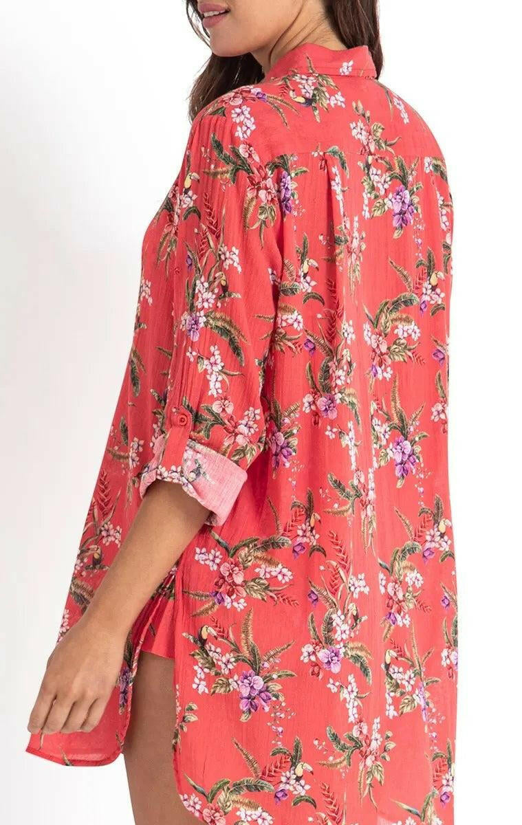 Sunseeker SS91814 Brazil Painters Shirt - Coral.