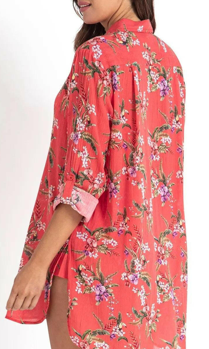 Sunseeker SS91814 Brazil Painters Shirt - Coral.