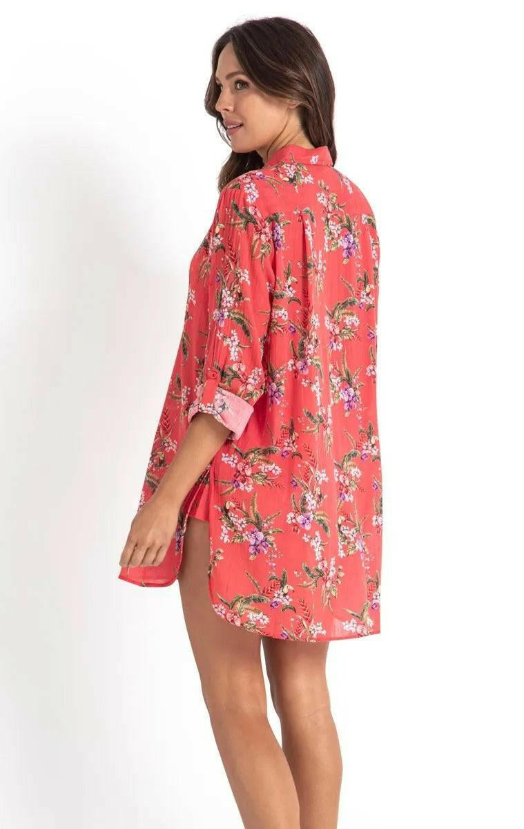 Sunseeker SS91814 Brazil Painters Shirt - Coral.