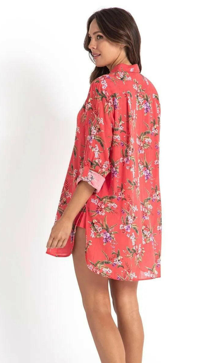 Sunseeker SS91814 Brazil Painters Shirt - Coral.