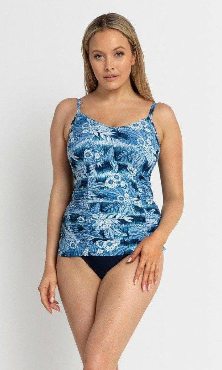 Sunseeker SS12019FG Maldives F/G Bralette Singlet - Blue.