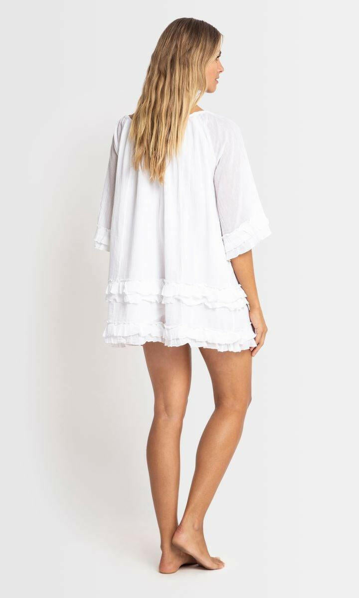 Sunseeker Resort Beach Shift Kaftan White.