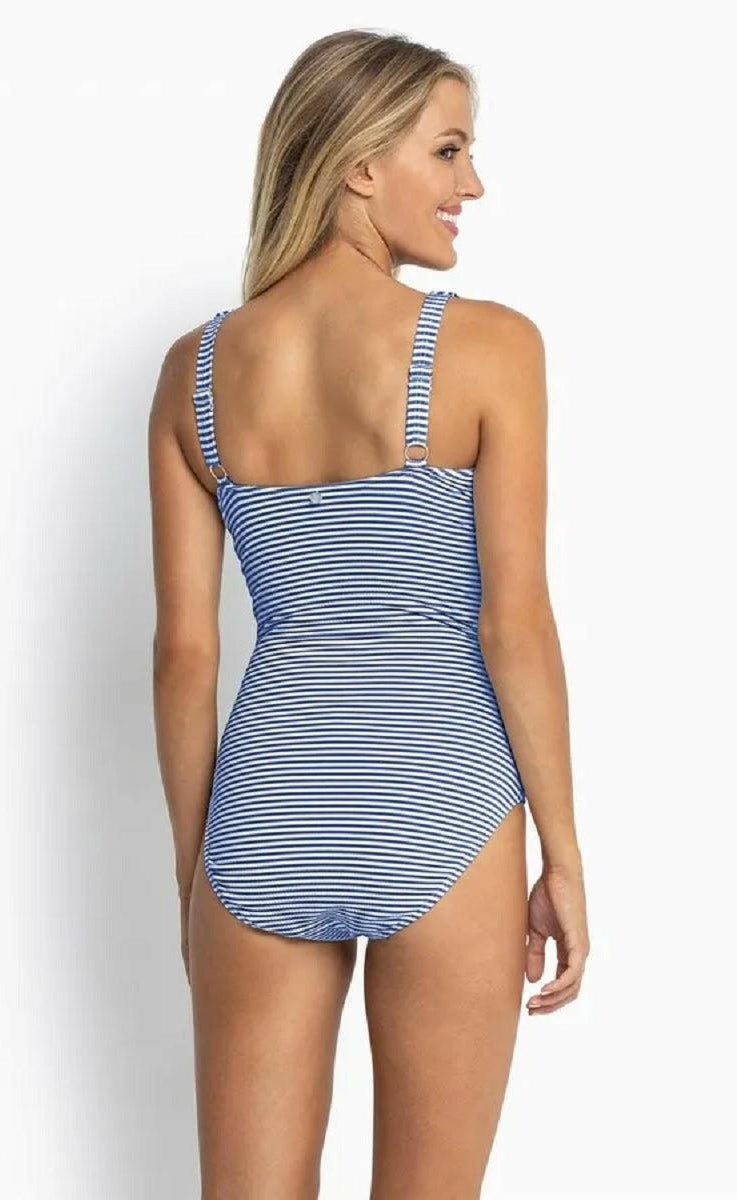 Sunseeker SS51517EF Summer Stripe E/F Frill One Piece - Blue.