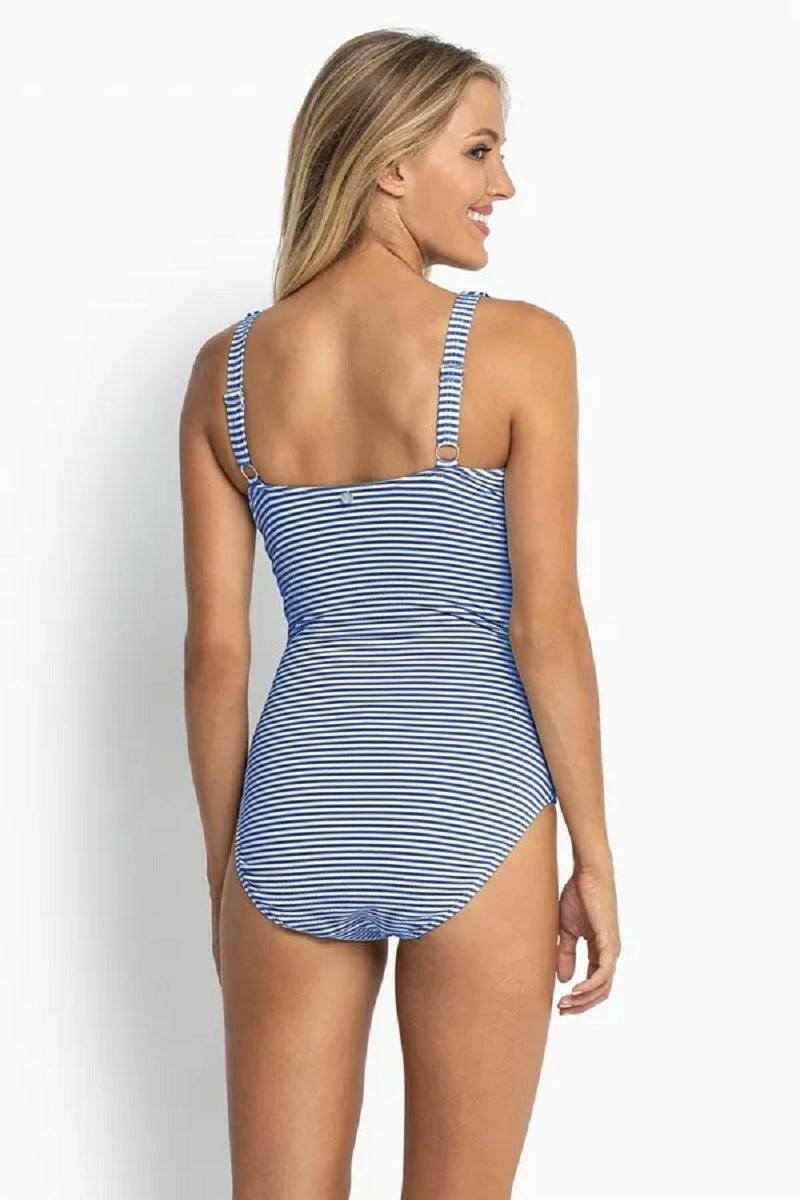 Sunseeker SS51517EF Summer Stripe E/F Frill One Piece - Blue.