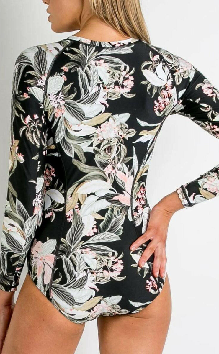 Sunseeker SS91732 La Jungle Seasport Surf Sun Suit One Piece Black.