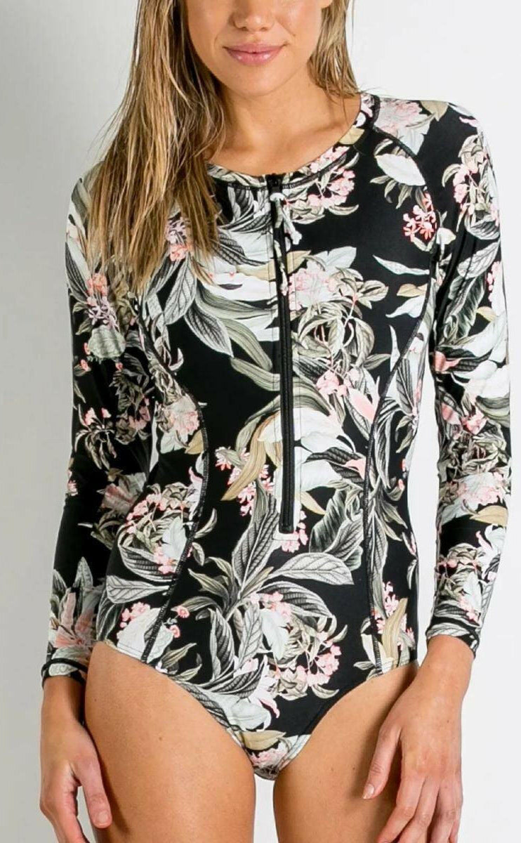 Sunseeker SS91732 La Jungle Seasport Surf Sun Suit One Piece Black.